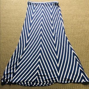 Blue and White, Max Studio long skirt.